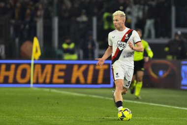 Lennart-Marten Quint Czyborra of Genoa CFC during the Coppa Italia eighth-final between A.S. Roma vs Genoa C.F.C on January 12, 2023 at the Stadio Olimpico, Rome, Italy. - Credit: Domenico Cippitelli/LiveMedi