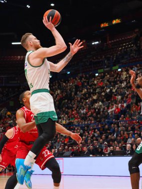 Ignas Brazdeikis (Zalgiris Kaunas)  during Basketball Euroleague Championship EA7 Emporio Armani Milano vs Zalgiris Kaunas at the Forum of Assago in Milan, Italy, January 13, 2023 - Credit: Savino Paolell