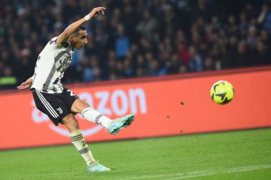 Angel Di Maria of Juventus FC in action during the Serie A match between SSC Napoli v Juventus FC  at  Stadio Diego Armando Maradona  - Credit: Danilo Gemito/LiveMedi