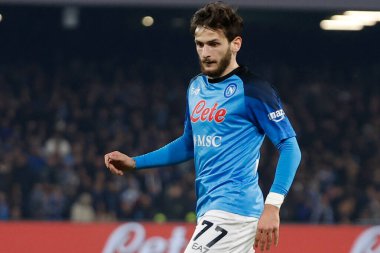 Khvicha Kvaratskhelia of Napoli  during italian soccer Serie A match SSC Napoli vs Juventus FC at the Diego Armando Maradona stadium in Naples, Italy, January 13, 2023 - Credit: AGN Fot