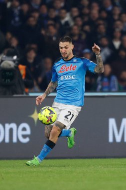 Matteo Politano of Napoli  during italian soccer Serie A match SSC Napoli vs Juventus FC at the Diego Armando Maradona stadium in Naples, Italy, January 13, 2023 - Credit: AGN Fot