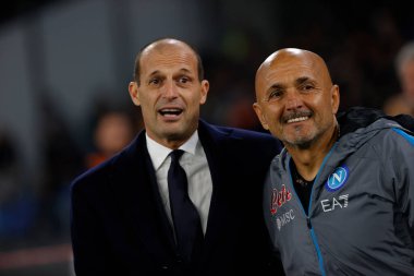Luciano Spalletti coach of Napoli Massimilano Allegri coach of Juventus  during italian soccer Serie A match SSC Napoli vs Juventus FC at the Diego Armando Maradona stadium in Naples, Italy, January 13, 2023 - Credit: AGN Fot