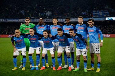 Napoli's player pose during italian soccer Serie A match SSC Napoli vs Juventus FC at the Diego Armando Maradona stadium in Naples, Italy, January 13, 2023 - Credit: AGN Fot