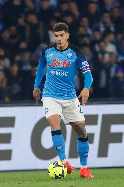 Giovanni Di Lorenzo of Napoli  during italian soccer Serie A match SSC Napoli vs Juventus FC at the Diego Armando Maradona stadium in Naples, Italy, January 13, 2023 - Credit: AGN Fot