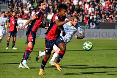 Elio Capradossi of Cagliari Calcio during Italian soccer Serie B match Cagliari Calcio vs Como 1907 at the Unipol Domus in Cagliari, Italy, January 14, 2023 - Credit: Luigi Can