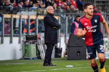 Claudio Ranieri Mister of Cagliari Calcio during Italian soccer Serie B match Cagliari Calcio vs Como 1907 at the Unipol Domus in Cagliari, Italy, January 14, 2023 - Credit: Luigi Can