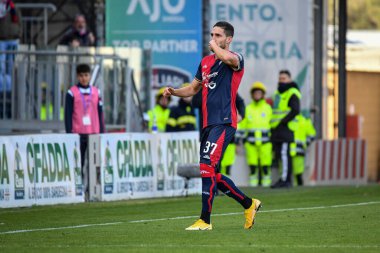 Paulo Azzi of Cagliari Calcio, Esultanza, Joy After scoring goal, during Italian soccer Serie B match Cagliari Calcio vs Como 1907 at the Unipol Domus in Cagliari, Italy, January 14, 2023 - Credit: Luigi Can