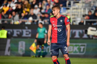 Christos Kourfalidis of Cagliari Calcio during Italian soccer Serie B match Cagliari Calcio vs Como 1907 at the Unipol Domus in Cagliari, Italy, January 14, 2023 - Credit: Luigi Can