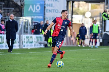 Gabriele Zappa of Cagliari Calcio during Italian soccer Serie B match Cagliari Calcio vs Como 1907 at the Unipol Domus in Cagliari, Italy, January 14, 2023 - Credit: Luigi Can