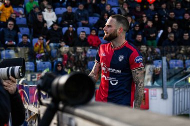 Nahitan Nandez of Cagliari Calcio during Italian soccer Serie B match Cagliari Calcio vs Como 1907 at the Unipol Domus in Cagliari, Italy, January 14, 2023 - Credit: Luigi Can