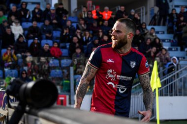 Nahitan Nandez of Cagliari Calcio during Italian soccer Serie B match Cagliari Calcio vs Como 1907 at the Unipol Domus in Cagliari, Italy, January 14, 2023 - Credit: Luigi Can