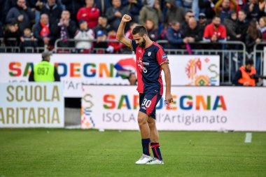 Leonardo Pavoletti of Cagliari Calcio during Italian soccer Serie B match Cagliari Calcio vs Como 1907 at the Unipol Domus in Cagliari, Italy, January 14, 2023 - Credit: Luigi Can