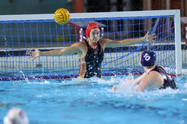 Emalia Eichelberger (SIS Roma) during Waterpolo Italian Serie A1 Women match SIS Roma vs Ekipe Orizzonte at the Babel swimming pool in Rome, Italy, January 14, 2023 - Credit: Luigi Marian