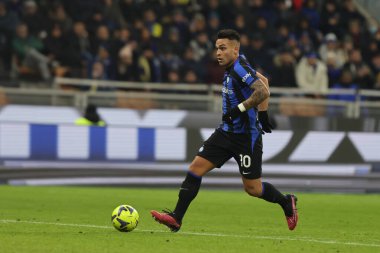 Lautaro Martinez of FC Internazionale in action during Serie A 2022/23 football match between FC Internazionale and Hellas Verona FC at Giuseppe Meazza Stadium, Milan, Italy on January 14, 2023 - Credit: Fabrizio Carabelli/LiveMedi