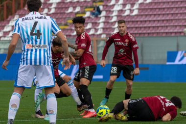 Bouah Devid Reggina shot during Italian soccer Serie B match Reggina 1914 vs SPAL at the Oreste Granillo stadium in Reggio Calabria, Italy, January 14, 2023 - Credit: Valentina Giannetton