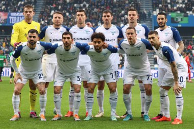 Players of SS Lazio during the Serie A match between US Sassuolo Calcio and SS Lazio at Mapei Stadium - Citta del Tricolore on January 15, 2023 in Reggio Emilia, Italy. - Credit: Luca Amedeo Bizzarri/LiveMedi