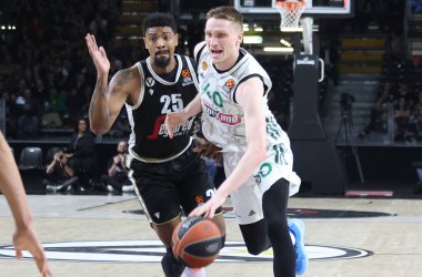 during the Euroleague basketball championship match Segafredo Virtus Bologna Vs. Panathinaikos Athens - Bologna, January 19, 2023 at Segafredo Arena - Credit: Michele Nucci/LiveMedi