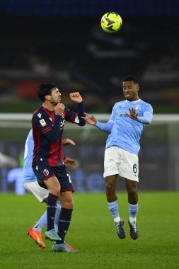 Roberto Soriano of Bologna F.C. and Marcos Antonio of S.S. LAZIO during the Coppa Italia eighth of finals between S.S. Lazio vs Bologna F.C. on January 19, 2023 at the Stadio Olimpico, Rome, Italy. - Credit: Domenico Cippitelli/LiveMedi