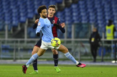 Felipe Anderson of S.S. LAZIO and Andrea Cambiaso of Bologna F.C. during the Coppa Italia eighth of finals between S.S. Lazio vs Bologna F.C. on January 19, 2023 at the Stadio Olimpico, Rome, Italy. - Credit: Domenico Cippitelli/LiveMedi