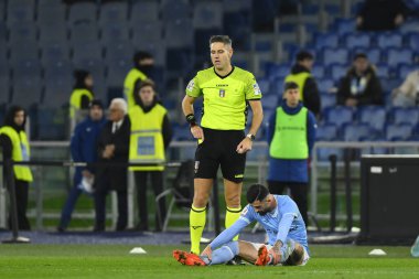 Referee Niccolo Baroni during the Coppa Italia eighth of finals between S.S. Lazio vs Bologna F.C. on January 19, 2023 at the Stadio Olimpico, Rome, Italy. - Credit: Domenico Cippitelli/LiveMedi