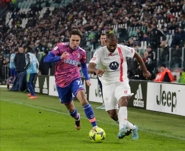 Marlon of AC Monza and Federico Chiesa of Juventus Fc during Coppa Italia 2023, football match between Juventus Fc and Ac Monza on Jannuary 19, 2023 at Allianz Stadium, Turin Italy. Photo Nderim Kaceli - Credit: Nderim Kaceli/LiveMedi
