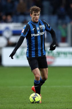 Giorgio Scalvini of Atalanta BC in action  during Italian football Coppa Italia match Atalanta BC vs Spezia Calcio at the Gewiss Stadium in Bergamo, Italy, January 19, 2023 - Credit: Francesco Scaccianoc