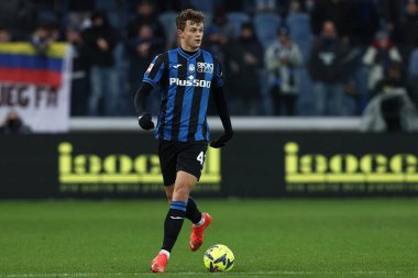 Giorgio Scalvini of Atalanta BC in action  during Italian football Coppa Italia match Atalanta BC vs Spezia Calcio at the Gewiss Stadium in Bergamo, Italy, January 19, 2023 - Credit: Francesco Scaccianoc