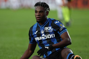 Duval Zapata of Atalanta BC looks on  during Italian football Coppa Italia match Atalanta BC vs Spezia Calcio at the Gewiss Stadium in Bergamo, Italy, January 19, 2023 - Credit: Francesco Scaccianoc