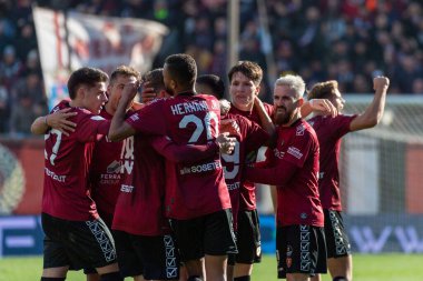 Fabbian Giovanni Reggina celebrates a gol 1-1 during Italian soccer Serie B match Reggina 1914 vs Ternana Calcio at the Oreste Granillo stadium in Reggio Calabria, Italy, January 21, 2023 - Credit: Valentina Giannetton