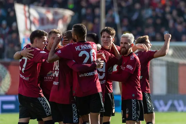 Fabbian Giovanni Reggina celebrates a gol 1-1 during Italian soccer Serie B match Reggina 1914 vs Ternana Calcio at the Oreste Granillo stadium in Reggio Calabria, Italy, January 21, 2023 - Credit: Valentina Giannetton