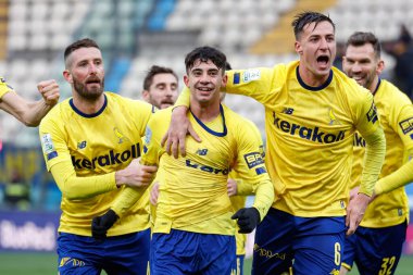 Romeo Giovannini (Modena) celebrates after scoring the gol of 2-0 during Italian soccer Serie B match Modena FC vs Cosenza Calcio at the Alberto Braglia stadium in Modena, Italy, January 21, 2023 - Credit: Luca Dilibert