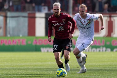 Zan Mayer Reggina carries the ball during Italian soccer Serie B match Reggina 1914 vs Ternana Calcio at the Oreste Granillo stadium in Reggio Calabria, Italy, January 21, 2023 - Credit: Valentina Giannetton
