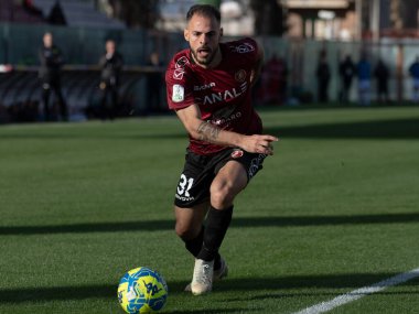 Canotto Luigi Reggina carries the ball during Italian soccer Serie B match Reggina 1914 vs Ternana Calcio at the Oreste Granillo stadium in Reggio Calabria, Italy, January 21, 2023 - Credit: Valentina Giannetton