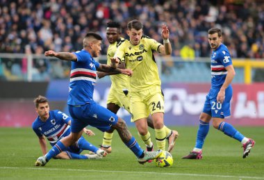 Lazar Samardzic of Udinese Calcio during the Italian Serie A, football match between Uc Sampdoria and Udinese Calcio on January 22, 2023 at Luigi Ferraris Stadium, Genova, Italy. Photo Nderim Kaceli - Credit: Nderim Kaceli/LiveMedi