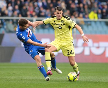 Lazar Samardzic of Udinese Calcio during the Italian Serie A, football match between Uc Sampdoria and Udinese Calcio on January 22, 2023 at Luigi Ferraris Stadium, Genova, Italy. Photo Nderim Kaceli - Credit: Nderim Kaceli/LiveMedi
