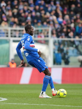 Omar Colley of UC Sampdoria during the Italian Serie A, football match between Uc Sampdoria and Udinese Calcio on January 22, 2023 at Luigi Ferraris Stadium, Genova, Italy. Photo Nderim Kaceli - Credit: Nderim Kaceli/LiveMedi