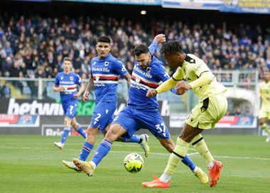 Destiny Udogie of Udinese Calcio during the Italian Serie A, football match between Uc Sampdoria and Udinese Calcio on January 22, 2023 at Luigi Ferraris Stadium, Genova, Italy. Photo Nderim Kaceli - Credit: Nderim Kaceli/LiveMedi