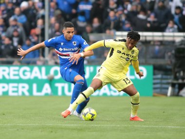 Destiny Udogie of Udinese Calcio during the Italian Serie A, football match between Uc Sampdoria and Udinese Calcio on January 22, 2023 at Luigi Ferraris Stadium, Genova, Italy. Photo Nderim Kaceli - Credit: Nderim Kaceli/LiveMedi