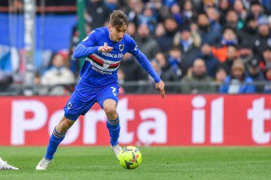 Filip Djuricic (Sampdoria) during italian soccer Serie A match UC Sampdoria vs Udinese Calcio at the Luigi Ferraris stadium in Genova, Italy, January 22, 2023 - Credit: Danilo Vig