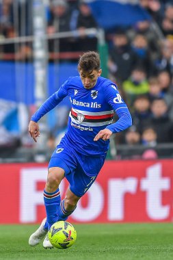 Filip Djuricic (Sampdoria) during italian soccer Serie A match UC Sampdoria vs Udinese Calcio at the Luigi Ferraris stadium in Genova, Italy, January 22, 2023 - Credit: Danilo Vig