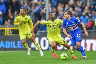 Norberto Bercique Gomes Betuncal, detto Beto (Udinese) - Harry Billy Winks (Sampdoria) during italian soccer Serie A match UC Sampdoria vs Udinese Calcio at the Luigi Ferraris stadium in Genova, Italy, January 22, 2023 - Credit: Danilo Vig