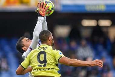 Emil Mulyadi Audero 
 (Sampdoria) - Norberto Bercique Gomes Betuncal, detto Beto (Udinese) during italian soccer Serie A match UC Sampdoria vs Udinese Calcio at the Luigi Ferraris stadium in Genova, Italy, January 22, 2023 - Credit: Danilo Vig