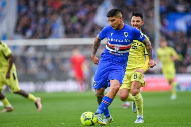 Bruno Amione (Sampdoria) - Jean-Victor Makengo Udinese) during italian soccer Serie A match UC Sampdoria vs Udinese Calcio at the Luigi Ferraris stadium in Genova, Italy, January 22, 2023 - Credit: Danilo Vig