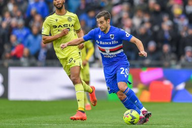 Harry Billy Winks (Sampdoria) during italian soccer Serie A match UC Sampdoria vs Udinese Calcio at the Luigi Ferraris stadium in Genova, Italy, January 22, 2023 - Credit: Danilo Vig