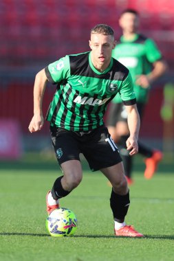 Davide Frattesi of US Sassuolo Calcio in action during the Serie A match between AC Monza and US Sassuolo Calcio at Stadio Brianteo on January 22, 2023 in Monza, Italy. - Credit: Luca Amedeo Bizzarri/LiveMedi