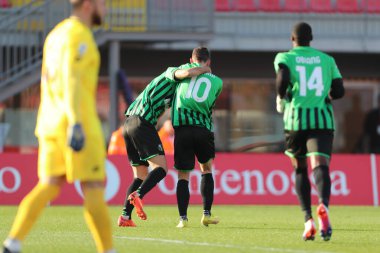 Gian Marco Ferrari of US Sassuolo Calcio in action during the Serie A match between AC Monza and US Sassuolo Calcio at Stadio Brianteo on January 22, 2023 in Monza, Italy. - Credit: Luca Amedeo Bizzarri/LiveMedi