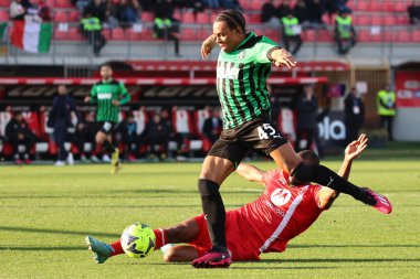 Armand Lauriente of US Sassuolo Calcio in action during the Serie A match between AC Monza and US Sassuolo Calcio at Stadio Brianteo on January 22, 2023 in Monza, Italy. - Credit: Luca Amedeo Bizzarri/LiveMedi