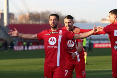 Gianluca Caprari of AC Monza celebrates after scoring his side's first goal of the match  during italian soccer Serie A match AC Monza vs US Sassuolo at the U-Power Stadium in Monza, Italy, January 22, 2023 - Credit: Francesco Scaccianoc