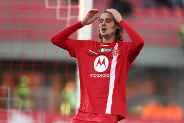 Andrea Colpani of AC Monza looks dejected  during italian soccer Serie A match AC Monza vs US Sassuolo at the U-Power Stadium in Monza, Italy, January 22, 2023 - Credit: Francesco Scaccianoc
