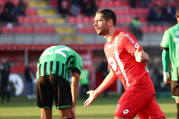 Gianluca Caprari of AC Monza celebrates after scoring a goal during the Serie A match between AC Monza and US Sassuolo Calcio at Stadio Brianteo on January 22, 2023 in Monza, Italy. - Credit: Luca Amedeo Bizzarri/LiveMedi